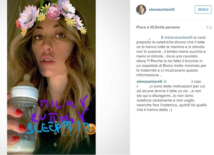 Elena Santarelli Posta una Foto su Instagram: è di Nuovo Polemica